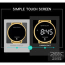 SANDA 8011 Touch Screen LED Digital Display Round Dial Electronic Watch for Men(Silver)