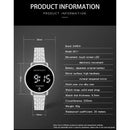 SANDA 8011 Touch Screen LED Digital Display Round Dial Electronic Watch for Men(Silver)