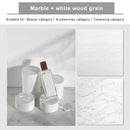 60 x 60cm Double Sides Retro PVC Photography Backdrops Board(Black White Wood Grain)