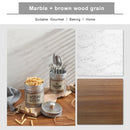 60 x 60cm Double Sides Retro PVC Photography Backdrops Board(Brown Oak Grain)