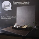 60 x 60cm Double Sides Retro PVC Photography Backdrops Board(Black White Wood Grain)