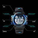 SKMEI 1451 LED Digital Stopwatch Chronograph Luminous Children Sports Electronic Watch(Yellow Shell Blue Circle)