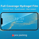 For iPhone 13 mini 2pcs IMAK Curved Full Screen Hydrogel Film Front Protector
