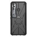 For Tecno Spark 7 Pro Armor Bear Shockproof PC + TPU Phone Protective Case with Ring Holder(Black)