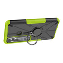 For Tecno Spark 7 Pro Armor Bear Shockproof PC + TPU Phone Protective Case with Ring Holder(Green)