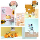 60 x 60cm PVC Backdrop Board Coarse Sand Texture Cement Photography Backdrop Board(Orange Yellow)