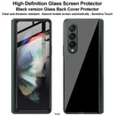For Samsung Galaxy Z Fold3 5G IMAK 2 in 1 Anterior Protector + Back Protector Tempered Glass Film