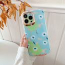 Dual-side Laminating IMD Plating Flower Pattern TPU Phone Case For iPhone 13 Pro Max(DX-65)