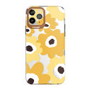 Dual-side Laminating IMD Plating Flower Pattern TPU Phone Case For iPhone 13 Pro Max(DX-66)