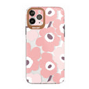 Dual-side Laminating IMD Plating Flower Pattern TPU Phone Case For iPhone 13 Pro Max(DX-67)