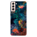 For Samsung Galaxy S22+ 5G Shockproof Painted Transparent TPU Phone Protective Case(Watercolor Ink)