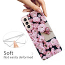 For Samsung Galaxy S22+ 5G Shockproof Painted Transparent TPU Phone Protective Case(Envelope Rose)