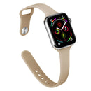 Slimming Silicone Watch Band For Apple Watch Series 8&7 41mm / SE 2&6&SE&5&4 40mm / 3&2&1 38mm(Walnut)