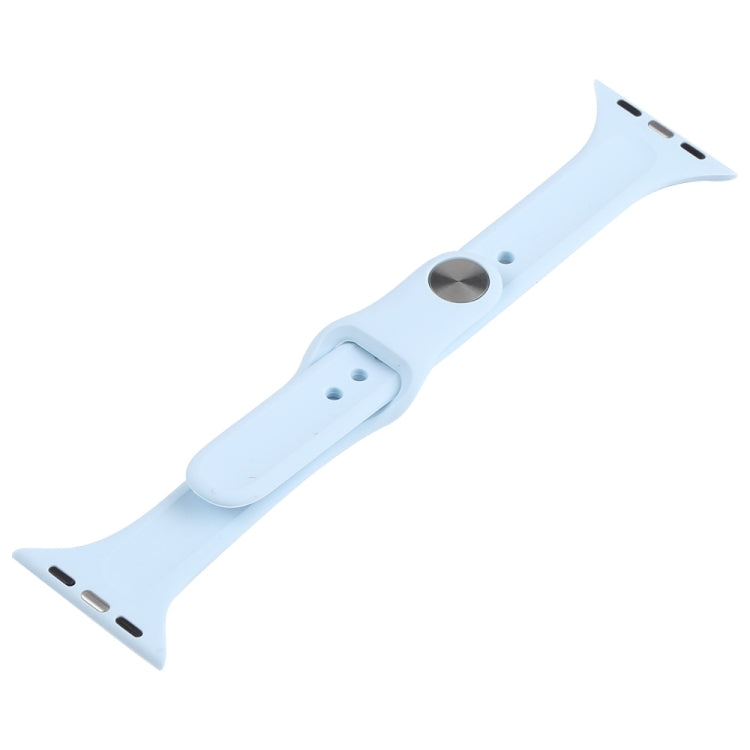 Slimming Silicone Watch Band For Apple Watch Series 8&7 41mm / SE 2&6&SE&5&4 40mm / 3&2&1 38mm(Black)
