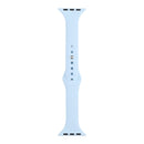 Slimming Silicone Watch Band For Apple Watch Series 8&7 41mm / SE 2&6&SE&5&4 40mm / 3&2&1 38mm(Black)