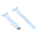 Slimming Silicone Watch Band For Apple Watch Series 8&7 41mm / SE 2&6&SE&5&4 40mm / 3&2&1 38mm(Black)