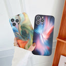 TPU Shockproof Phone Case For iPhone 13 Pro(Swirl Yellow)