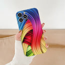 TPU Shockproof Phone Case For iPhone 13 Pro Max(Abstract Colorful)