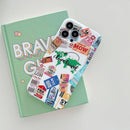 TPU Shockproof Phone Case For iPhone 13 Pro Max(Travel Around The World White)