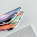 TPU Shockproof Phone Case For iPhone 13 Pro Max(Swirl Blue)