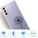 For Samsung Galaxy S22+ 5G Coloured Drawing Pattern Highly Transparent TPU Phone Protective Case(Dandelion)