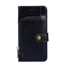 For Samsung Galaxy A03s (164.2mm) Zipper Bag Horizontal Flip Leather Phone Case with Holder & Card Slots & Lanyard(Black)