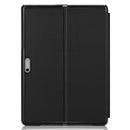 For Microsoft Surface Pro 8 Solid Color Electric Pressed Horizontal Flip Tablet Leather Case with Holder(Black)