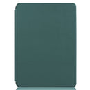 For Microsoft Surface Pro 8 Solid Color Electric Pressed Horizontal Flip Tablet Leather Case with Holder(Dark Green)