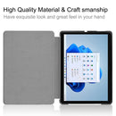 For Microsoft Surface Pro 8 Solid Color Electric Pressed Horizontal Fl ...