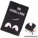 For OPPO Realme Pad 10.4 Custer Painted Horizontal Flip Tablet Leather Case with 3-Fold Holder(Big Eye Me)