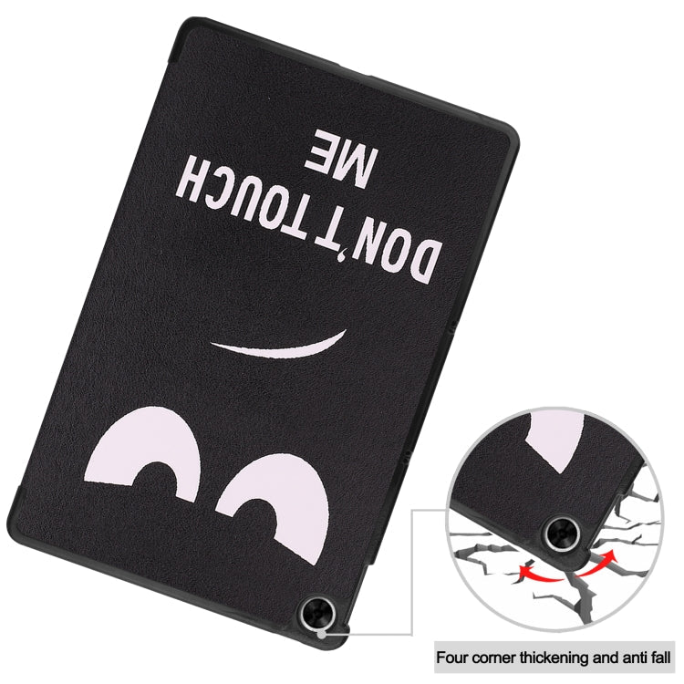 For OPPO Realme Pad 10.4 Custer Painted Horizontal Flip Tablet Leather Case with 3-Fold Holder(Big Eye Me)