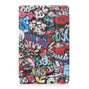 For OPPO Realme Pad 10.4 Custer Painted Horizontal Flip Tablet Leather Case with 3-Fold Holder(Graffiti)