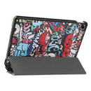 For OPPO Realme Pad 10.4 Custer Painted Horizontal Flip Tablet Leather Case with 3-Fold Holder(Graffiti)