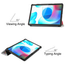 For OPPO Realme Pad 10.4 Custer Painted Horizontal Flip Tablet Leather Case with 3-Fold Holder(Color Butterfly)