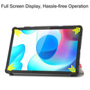 For OPPO Realme Pad 10.4 Custer Painted Horizontal Flip Tablet Leather Case with 3-Fold Holder(Color Butterfly)