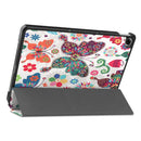 For OPPO Realme Pad 10.4 Custer Painted Horizontal Flip Tablet Leather Case with 3-Fold Holder(Color Butterfly)