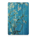 For OPPO Realme Pad 10.4 Custer Painted Horizontal Flip Tablet Leather Case with 3-Fold Holder(Apricot Blossom)