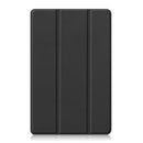For OPPO Realme Pad 10.4 Custer Solid Color Horizontal Flip Tablet Leather Case with 3-Fold Holder(Black)