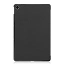 For OPPO Realme Pad 10.4 Custer Solid Color Horizontal Flip Tablet Leather Case with 3-Fold Holder(Black)