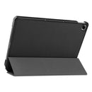 For OPPO Realme Pad 10.4 Custer Solid Color Horizontal Flip Tablet Leather Case with 3-Fold Holder(Black)