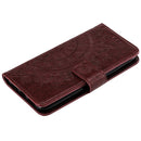 For Samsung Galaxy A03 Totem Flower Embossed Horizontal Flip Phone Leather Case with Holder & Card Slots & Wallet(Brown)