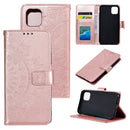 For Samsung Galaxy A03 Totem Flower Embossed Horizontal Flip Phone Leather Case with Holder & Card Slots & Wallet(Rose Gold)