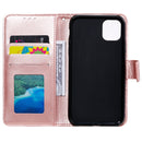For Samsung Galaxy A03 Totem Flower Embossed Horizontal Flip Phone Leather Case with Holder & Card Slots & Wallet(Rose Gold)