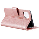 For Samsung Galaxy A03 Totem Flower Embossed Horizontal Flip Phone Leather Case with Holder & Card Slots & Wallet(Rose Gold)