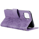 For Samsung Galaxy A03 Totem Flower Embossed Horizontal Flip Phone Leather Case with Holder & Card Slots & Wallet(Purple)