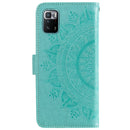For Xiaomi Poco X3 GT Totem Flower Embossed Horizontal Flip Phone Leather Case with Holder & Card Slots & Wallet(Green)