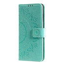 For Xiaomi Poco X3 GT Totem Flower Embossed Horizontal Flip Phone Leather Case with Holder & Card Slots & Wallet(Green)