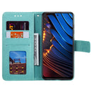 For Xiaomi Poco X3 GT Totem Flower Embossed Horizontal Flip Phone Leather Case with Holder & Card Slots & Wallet(Green)