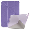 Silk Texture Horizontal Deformation Flip Tablet Leather Case with Holder For iPad mini 6(Purple)