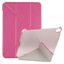 Silk Texture Horizontal Deformation Flip Tablet Leather Case with Holder For iPad mini 6(Rose Red)